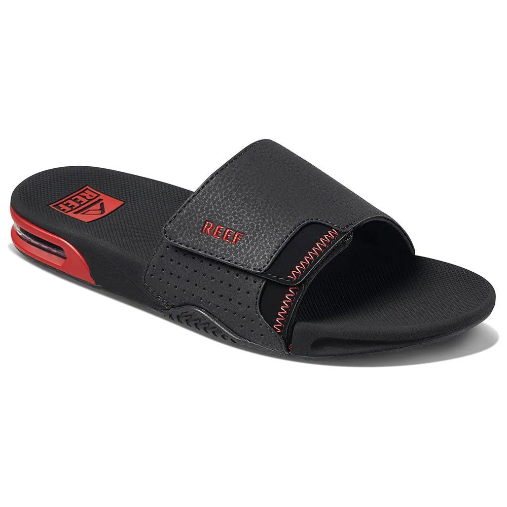 Reef Fanning Sliders - Black/Red