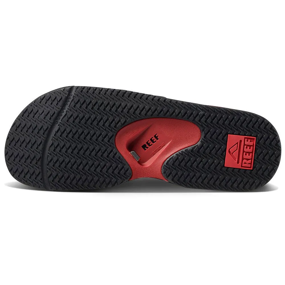 Reef Fanning Sliders - Black/Red