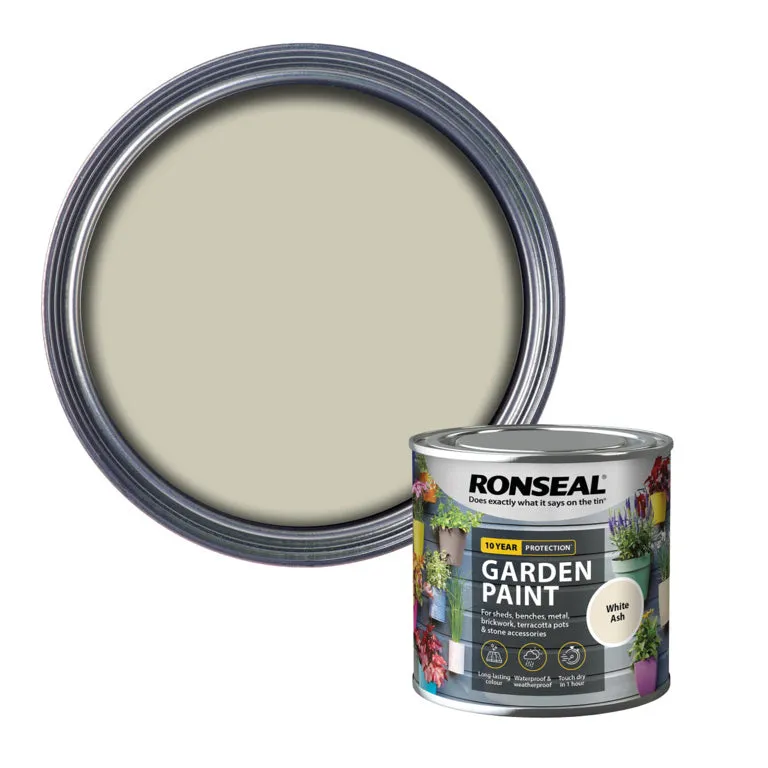 Ronseal Garden Paint - White Ash 250ml