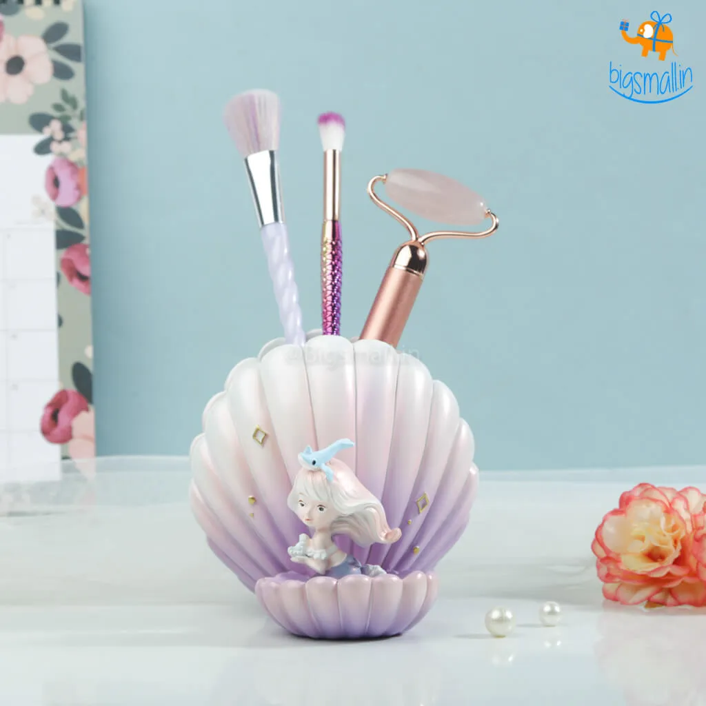 Sea Shell & Mermaid Desk Organizer