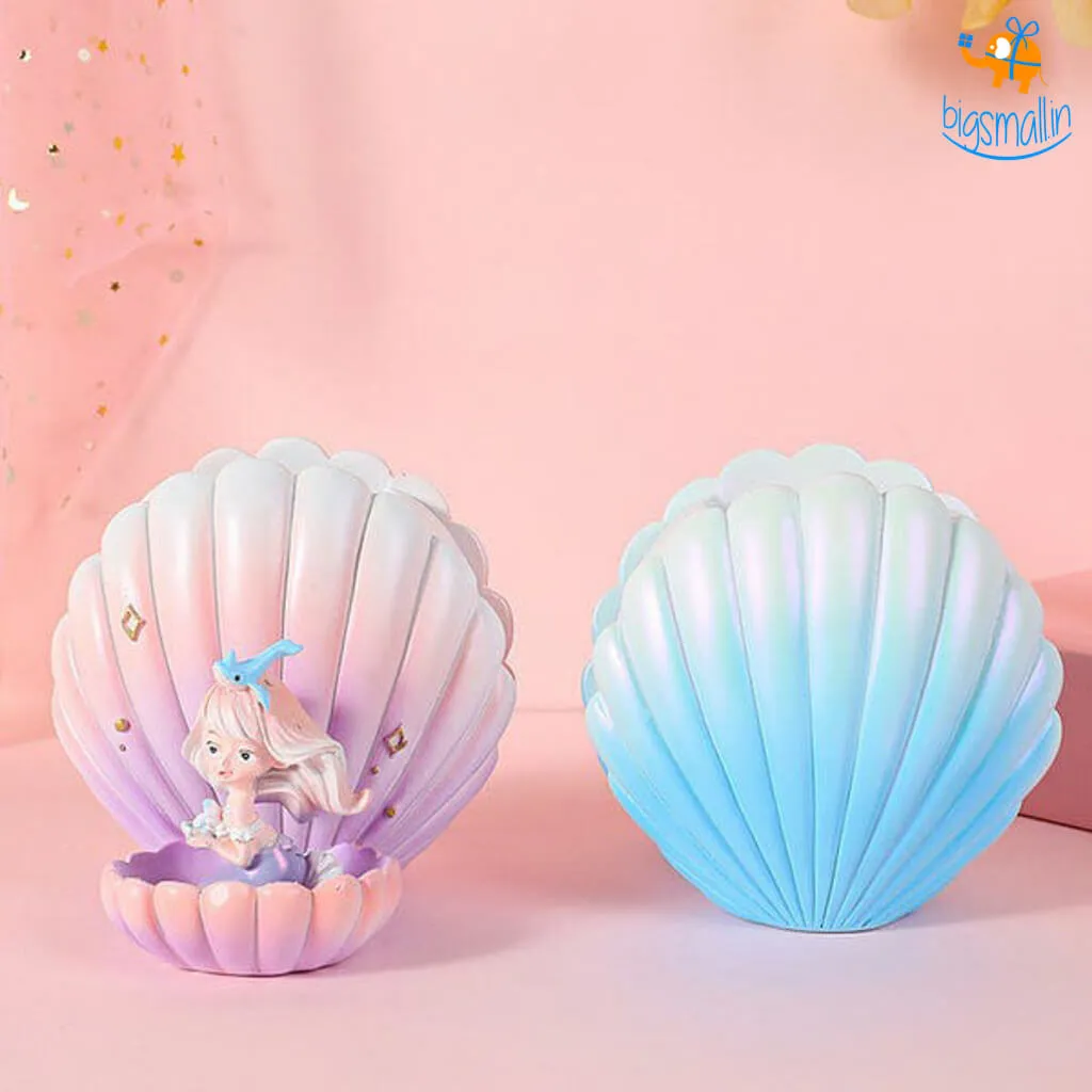 Sea Shell & Mermaid Desk Organizer