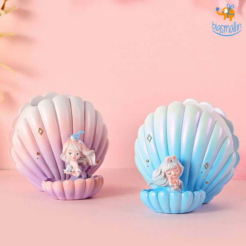 Sea Shell & Mermaid Desk Organizer