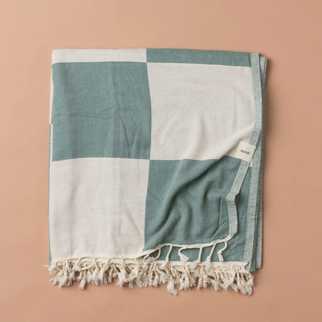 Sicily Cotton Throw | Tuscan Green