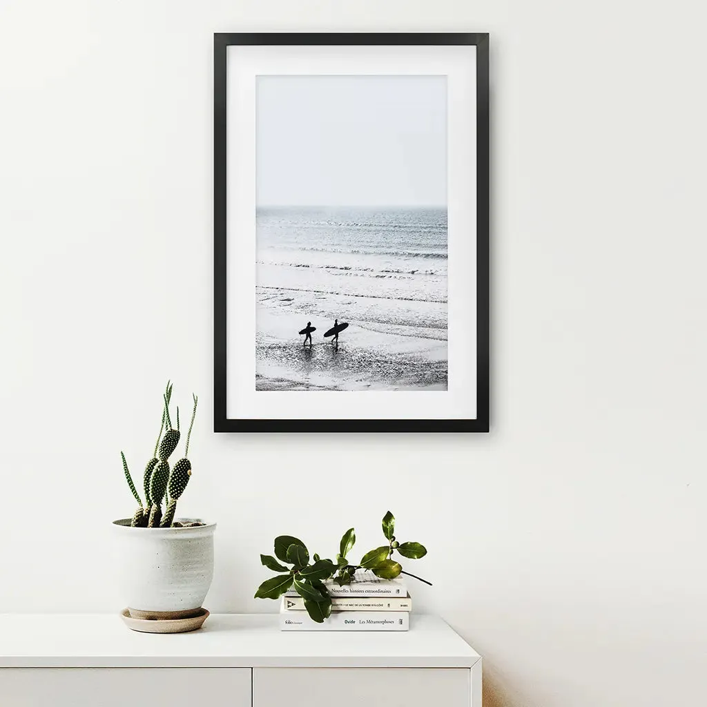 Summer Malibu Themed Wall Decor. Surfers on the Beach