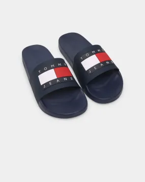 Tommy Jeans Flag Pool Slides Twilight Navy