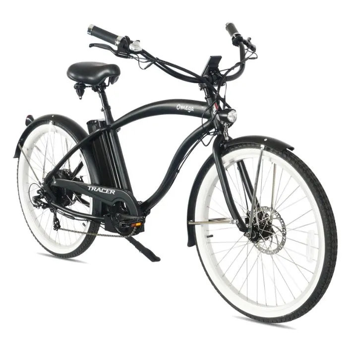 Tracer Omega 26" 500W 7Sp Men's Electric Beach Cruiser