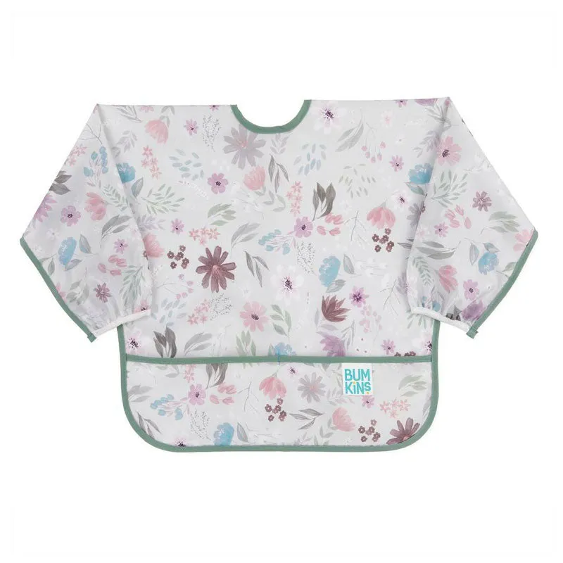 Waterproof Sleeved Bib - Floral