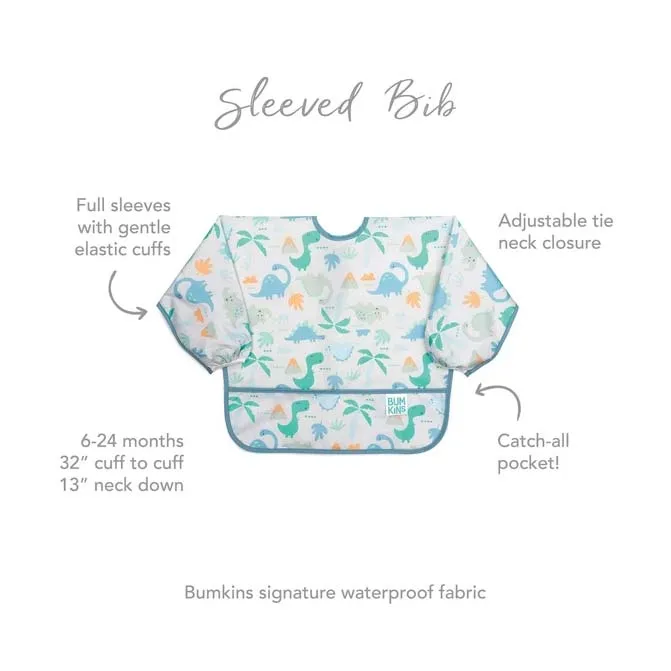 Waterproof Sleeved Bib - Floral