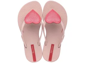 Wave Heart II Kids Flip Flop - Pink/Red