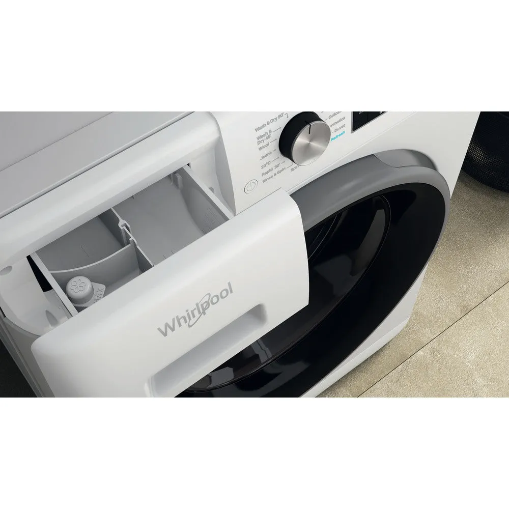 Whirlpool 11KG/7KG 1351 Spin Freestanding Washer Dryer - White | FWDD1174269BSVUK