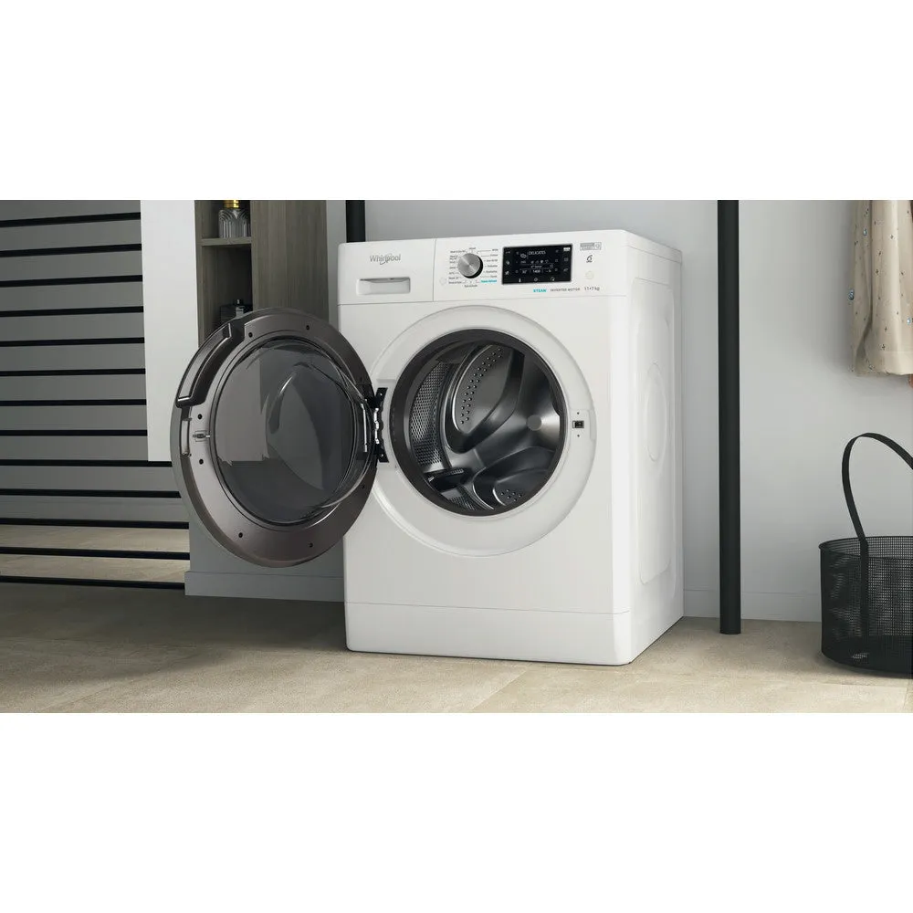 Whirlpool 11KG/7KG 1351 Spin Freestanding Washer Dryer - White | FWDD1174269BSVUK