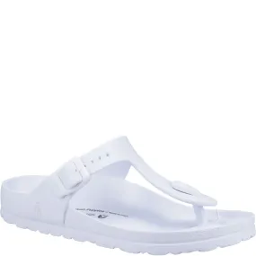 White Lizzie Toepost Sandals