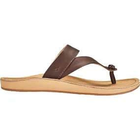 Women's OluKai Kaekae Ko'o Kona Coffee Leather