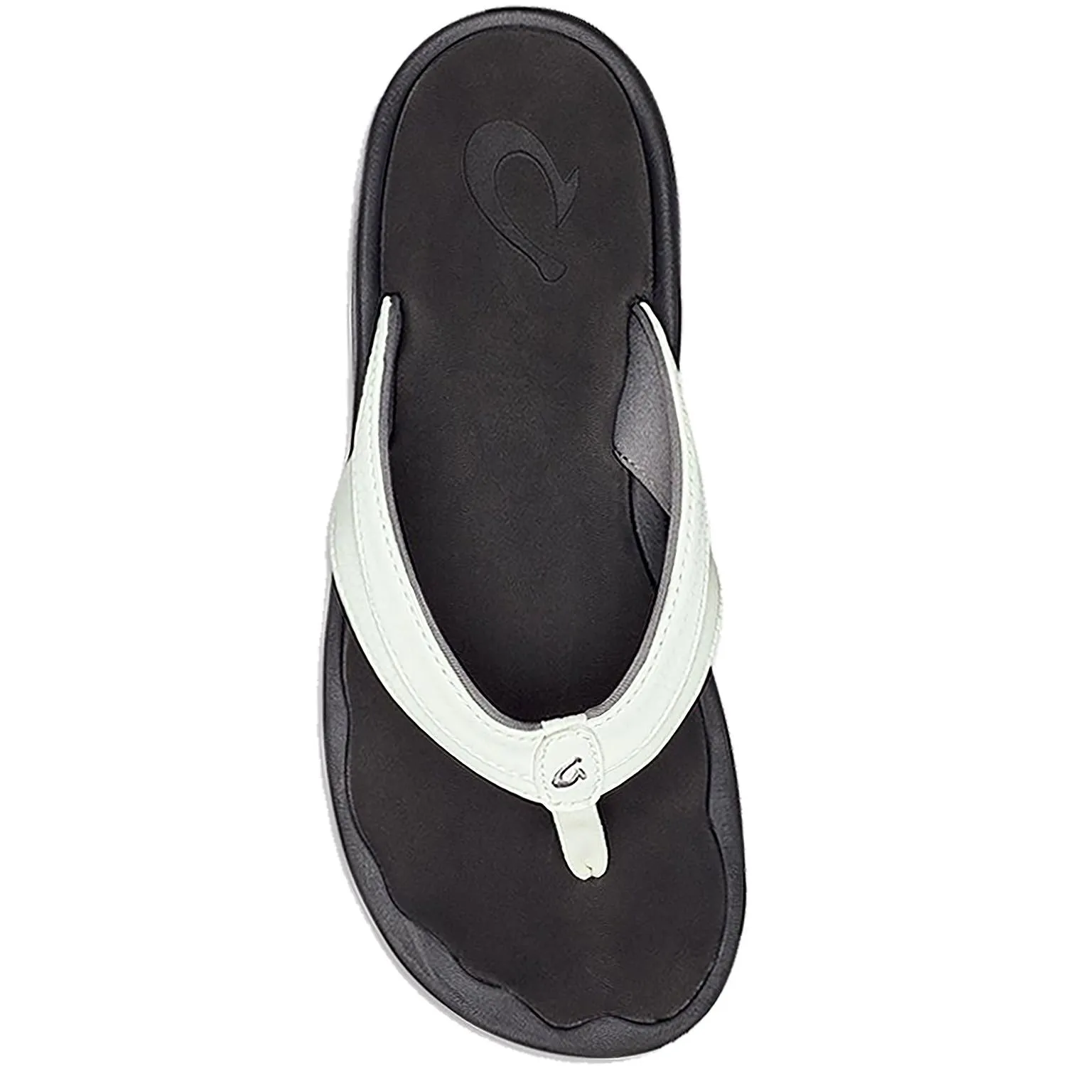 Women's OluKai Ohana White/Black Synthetic