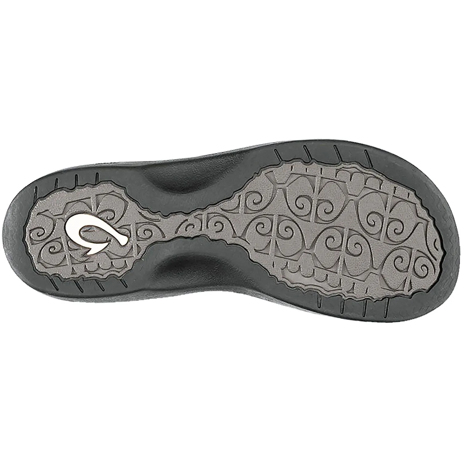 Women's OluKai Ohana White/Black Synthetic