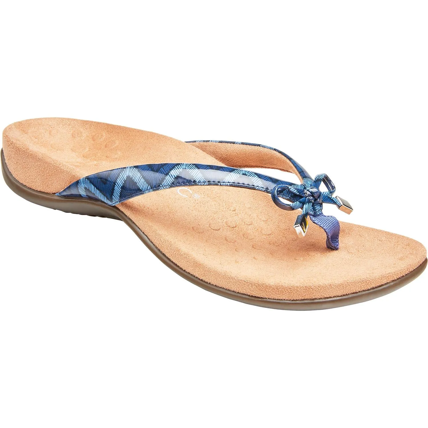 Women's Vionic Bella II Navy Chevron Synthetic
