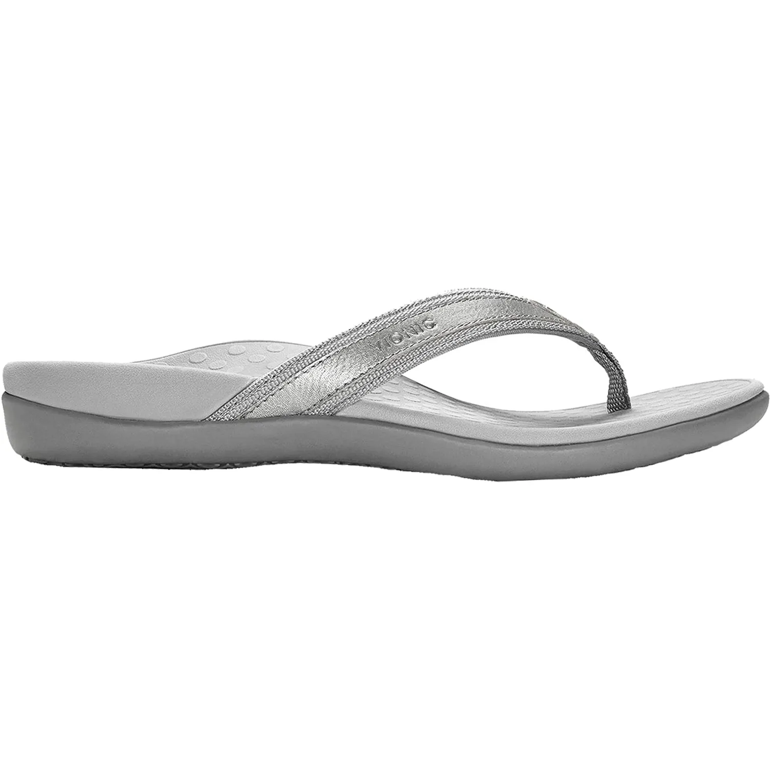 Women's Vionic Tide II Pewter Metallic Leather